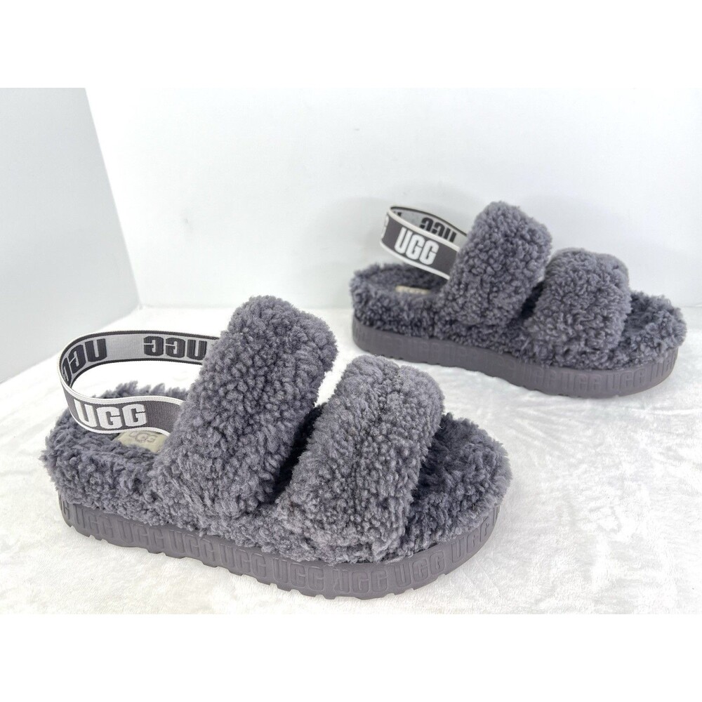 UGG Oh Fluffita Slipper Sandals Sheepskin Women’s Size 9 Shade
